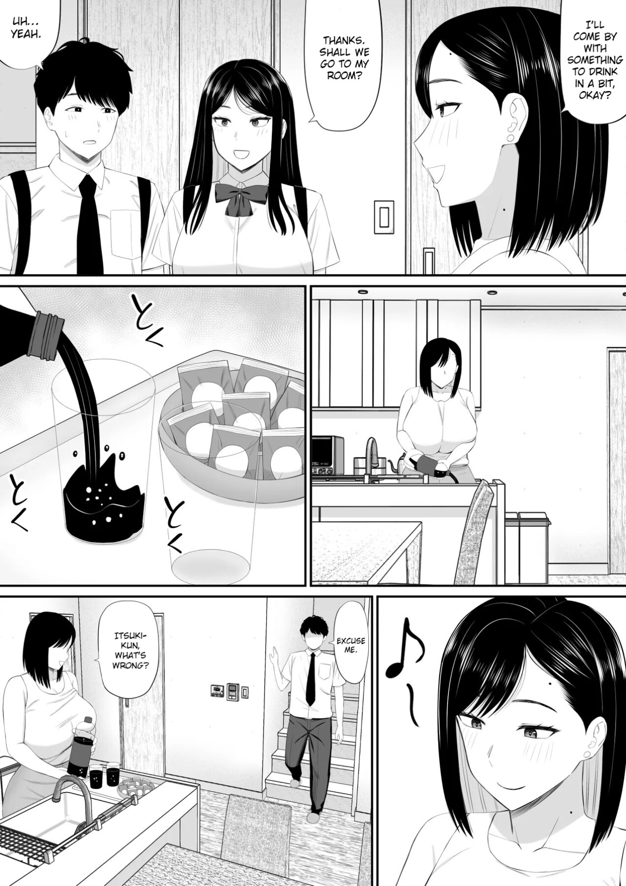 hentai manga Caring mother lends a hand at the request of her daughter\'s boyfriend